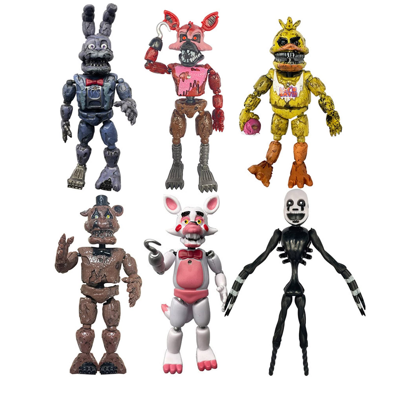 Five Nights at Freddy's Figures 6点セット FNAF 可動式アクションフィギュア 5.5インチ 子供用